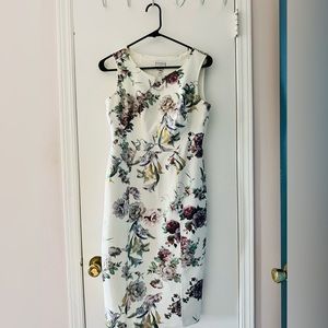 Enfocus white metallic Asian inspired dress